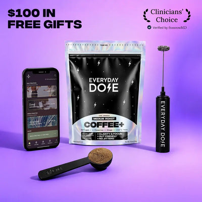 30 Servings of Coffee+ Medium Roast + FREE Starter Kit