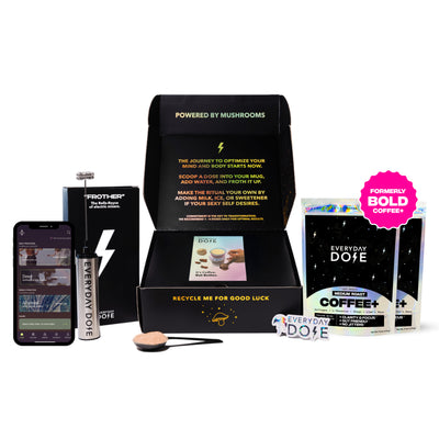 60 Servings of Coffee+ Medium Roast + FREE Starter Kit