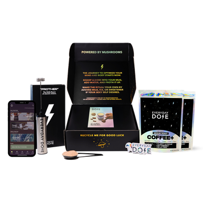 60 Servings of Coffee+ Medium Roast + FREE Starter Kit