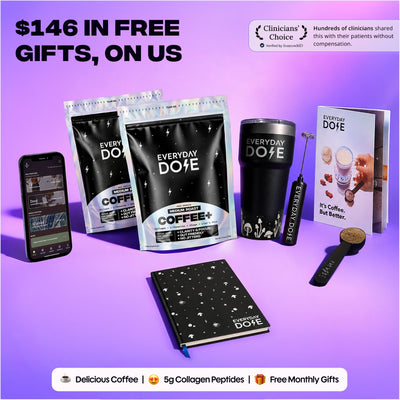 60 Servings of Coffee+ Medium Roast + FREE Starter Kit