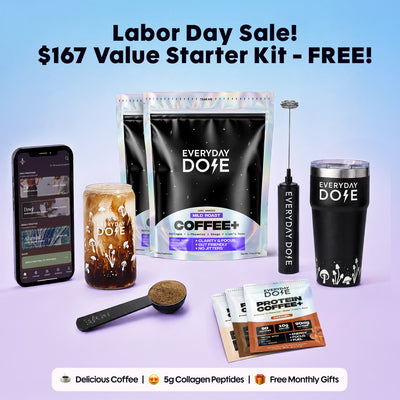 60 Servings of Coffee + FREE Starter Kit + Labor Day Bundle