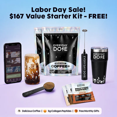 60 Servings of Medium Roast Coffee + FREE Starter Kit + Labor Day Bundle