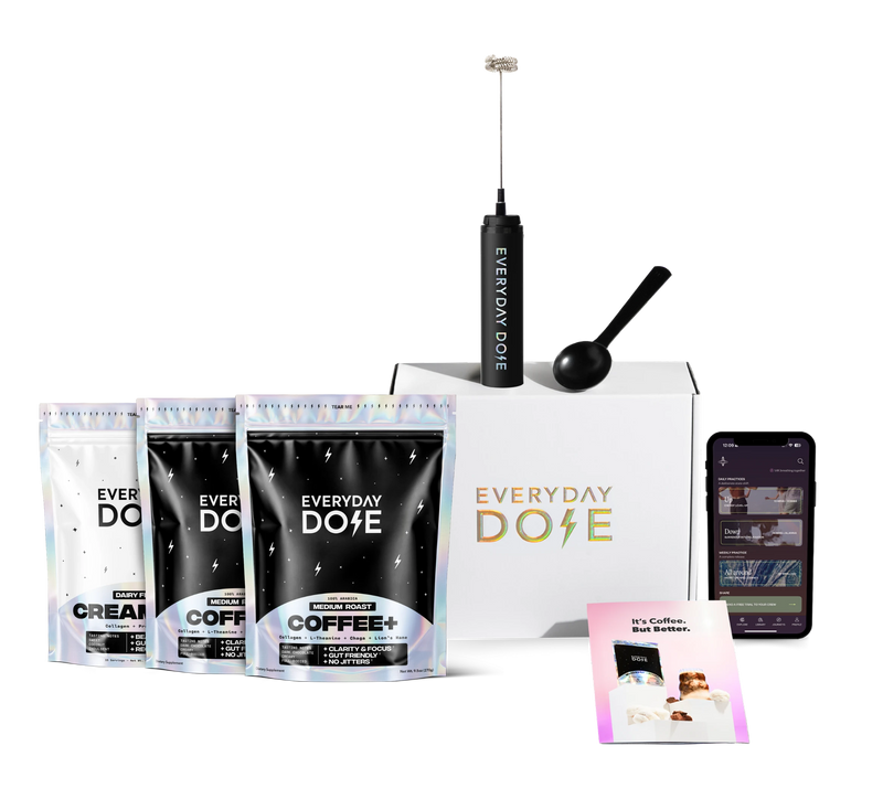 60 Servings of Coffee+ Medium Roast + FREE Starter Kit
