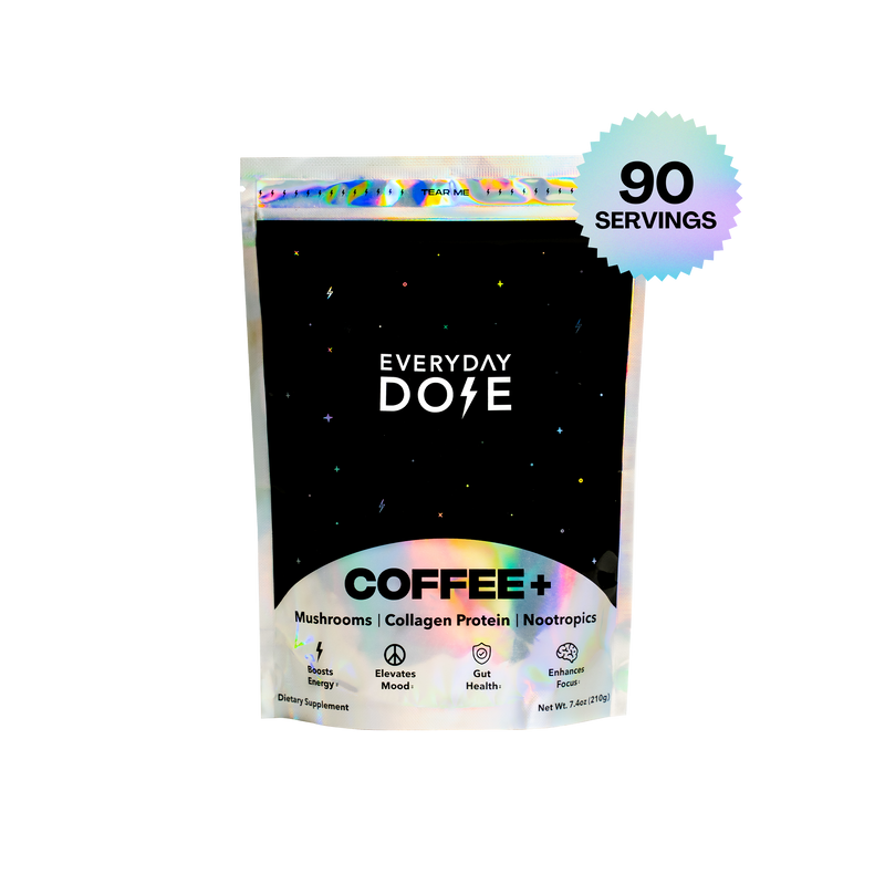 90 servings of coffee plus bag