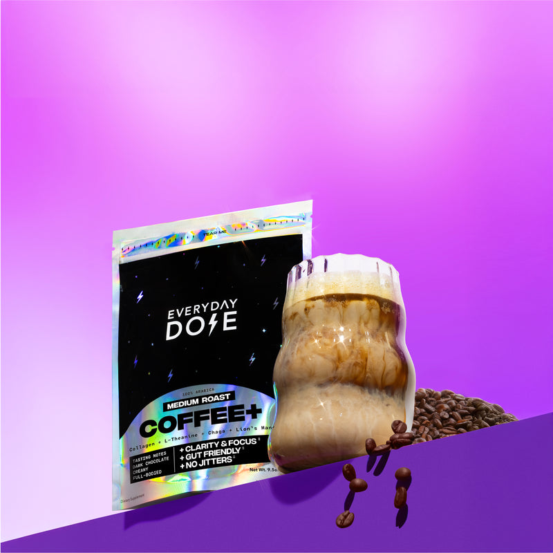 30 Servings of Coffee+ Medium Roast + FREE Starter Kit