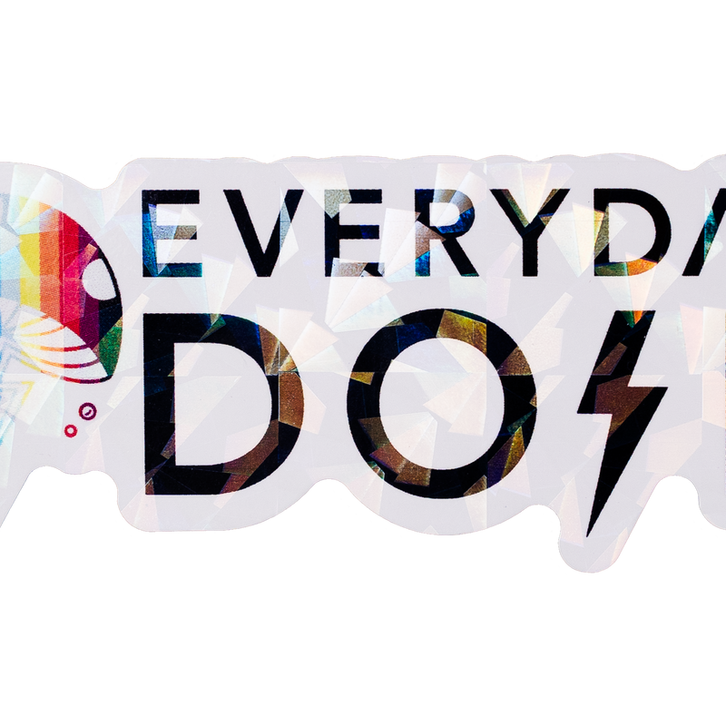 Events Dose sticker featuring colorful lightning bolt design with everyday dose text in bold black letters