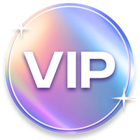 Dose Insider Pass VIP badge with holographic gradient circle design and sparkling accents