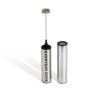 Fancy Frother portable milk frother with stainless steel body and USB charging for perfect coffee foam