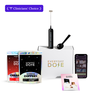 30 Servings of Coffee+ Medium Roast + FREE Starter Kit + FREE Peppermint Mocha Creamer+