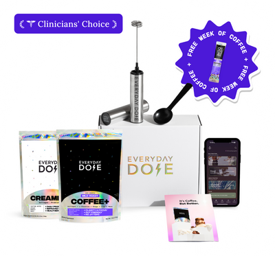 30 Servings of Coffee + FREE Starter Kit + FREE A2 Probiotic Creamer + FREE Week of Coffee