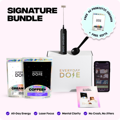 30 Servings of Coffee + FREE Starter Kit + A2 Probiotic Creamer+