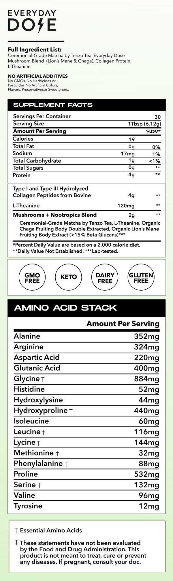 Mushroom Matcha Drink Mix + Free Starter Kit - Everyday Dose