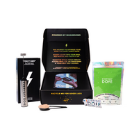 30 Servings Mushroom Matcha starter kit with black packaging box, spoon, and matcha powder package
