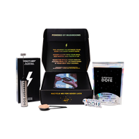 Mushroom Coffee starter kit with 30 servings in black gift box featuring branded products and mixing spoon