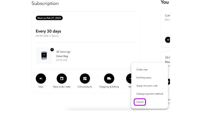 cancel subscription faq