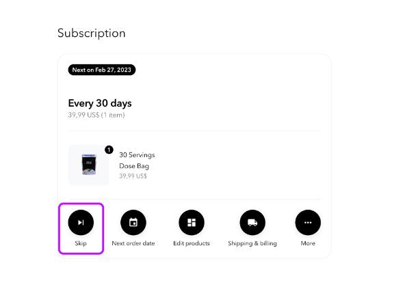 skip subscription faq